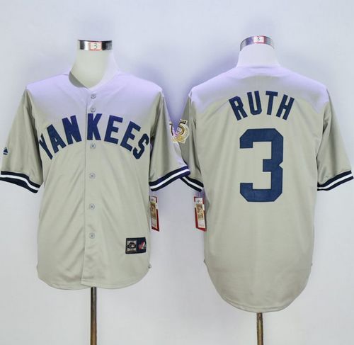 Babe Ruth New York Yankees grey Throwback jersey