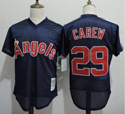 Los Angeles Angels navy Throwback jersey