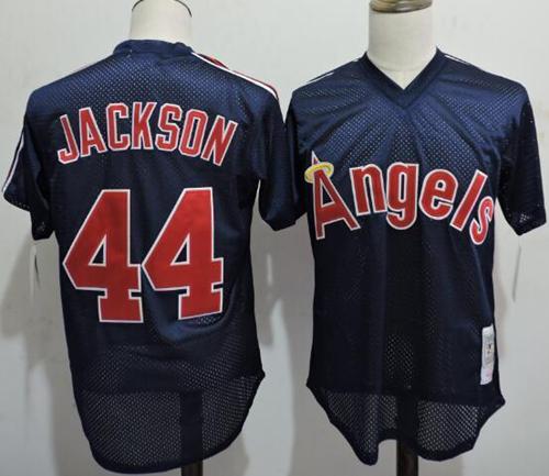 Los Angeles Angels navy Throwback jersey