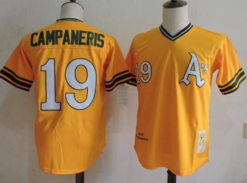 Bert Campaneris Oakland Athletics yellow Throwback jersey