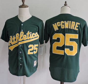 Mark McGwire Oakland Athletics green Throwback jersey