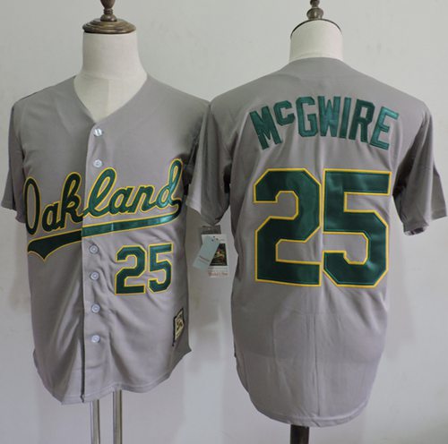 Mark McGwire Oakland Athletics grey Throwback jersey