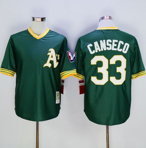Jose Canseco Oakland Athletics green Throwback jersey