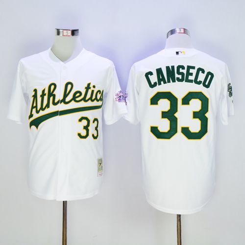 Jose Canseco Oakland Athletics white Throwback jersey