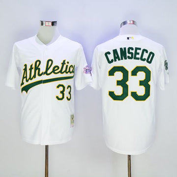 Jose Canseco Oakland Athletics white Throwback jersey
