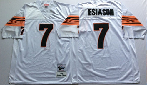 Boomer Esiason Cincinnati Bengals white Throwback jersey