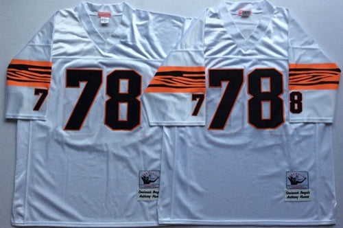 Anthony Munoz Cincinnati Bengals white Throwback jersey