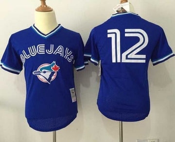 Roberto Alomar Toronto Blue Jays blue Throwback jersey