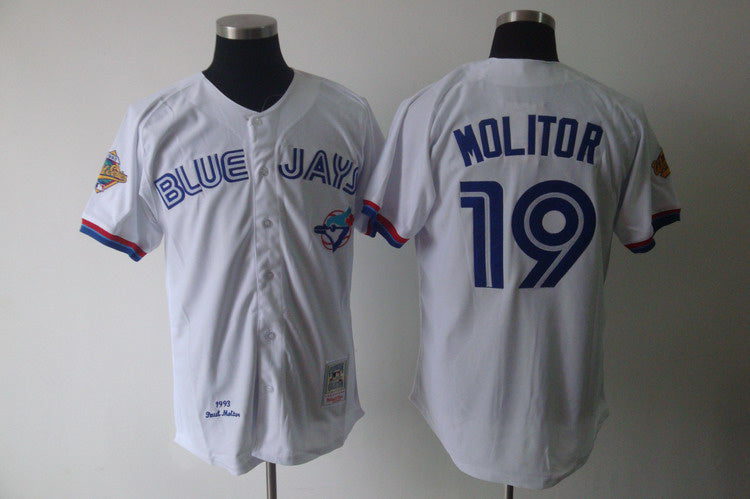 Paul Molitor Toronto Blue Jays white jersey