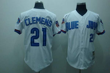 Roger Clemens Toronto Blue Jays white jersey