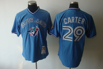 Joe Carter Toronto Blue Jays blue jersey