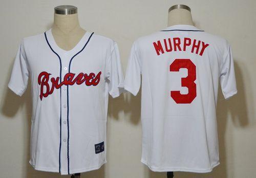 Dale Murphy Atlanta Braves white Throwback jersey