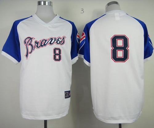 Bob Uecker Atlanta Braves white Throwback jersey