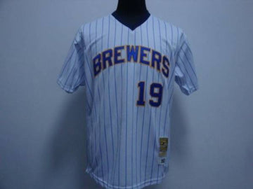 Robin Yount Milwaukee Brewers white Throwback jersey