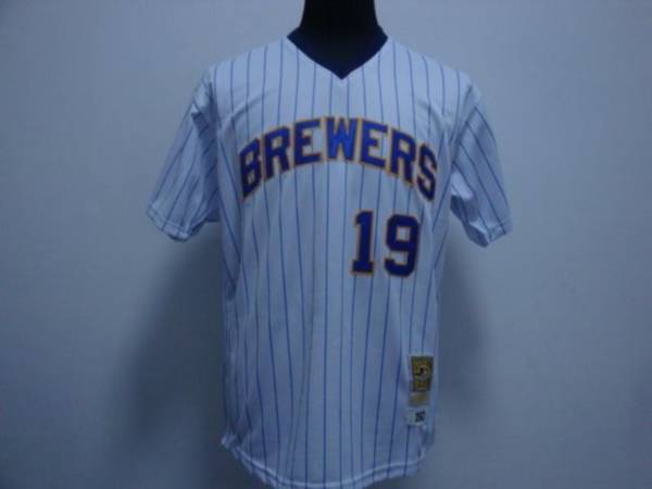 Robin Yount Milwaukee Brewers white Throwback jersey