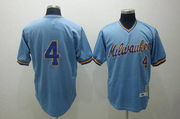 Paul Molitor Milwaukee Brewers blue Throwback jersey