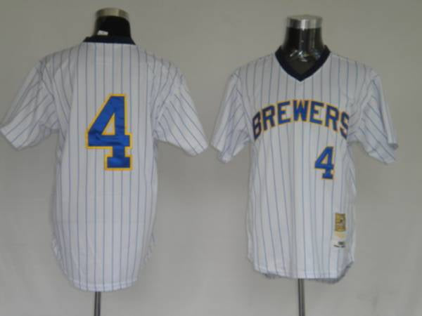 Paul Molitor Milwaukee Brewers white Throwback jersey