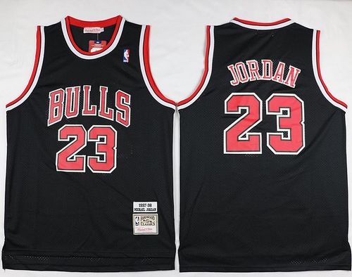 Michael Jordan Chicago Bulls black Throwback jersey