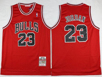 Michael Jordan Chicago Bulls red Throwback jersey