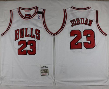 Michael Jordan Chicago Bulls white Throwback jersey