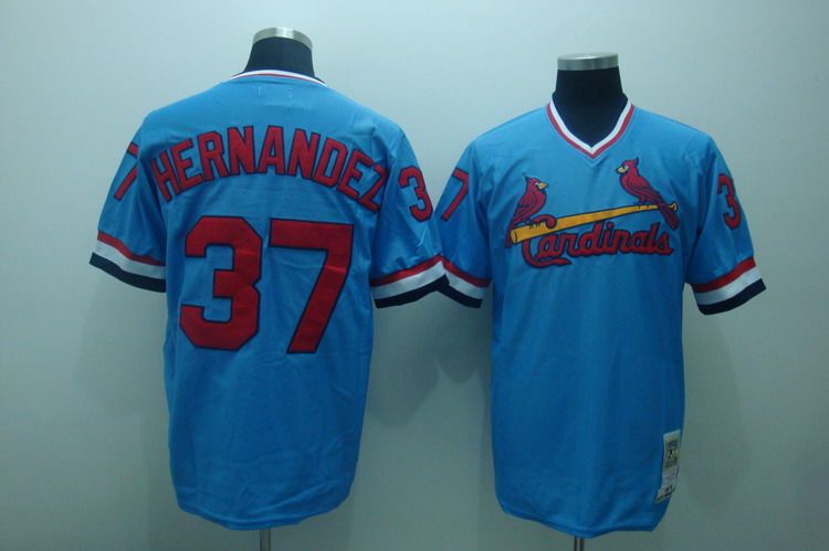 Keith Hernandez St. Louis Cardinals blue Throwback jersey