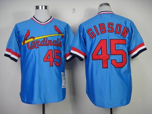 Bob Gibson St. Louis Cardinals blue Throwback jersey
