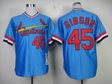 Bob Gibson St. Louis Cardinals blue Throwback jersey