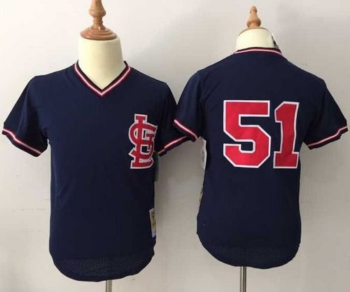 Willie McGee St. Louis Cardinals navy Throwback jersey
