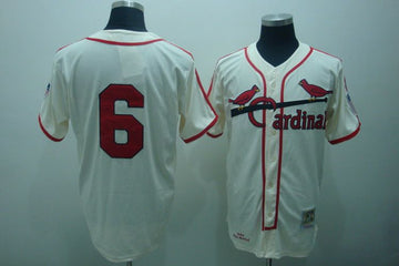 Stan Musial St. Louis Cardinals cream Throwback jersey