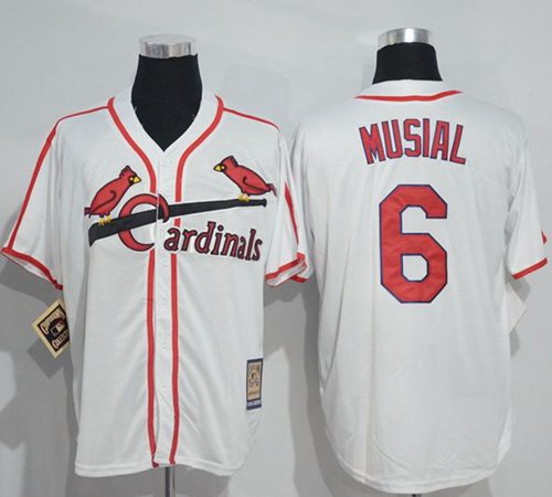Stan Musial St. Louis Cardinals white Throwback jersey