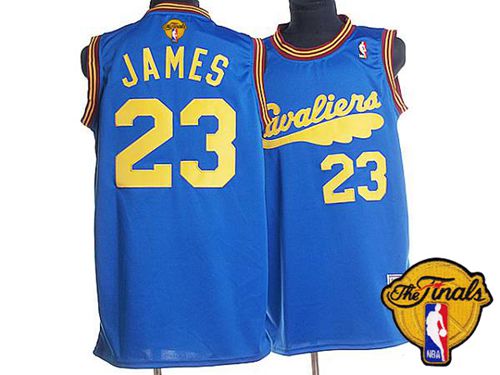 LeBron James Cleveland Cavaliers blue Throwback jersey
