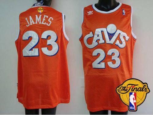 LeBron James Cleveland Cavaliers orange jersey