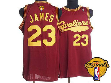 LeBron James Cleveland Cavaliers red Throwback jersey