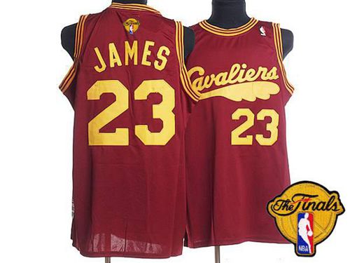 LeBron James Cleveland Cavaliers red Throwback jersey
