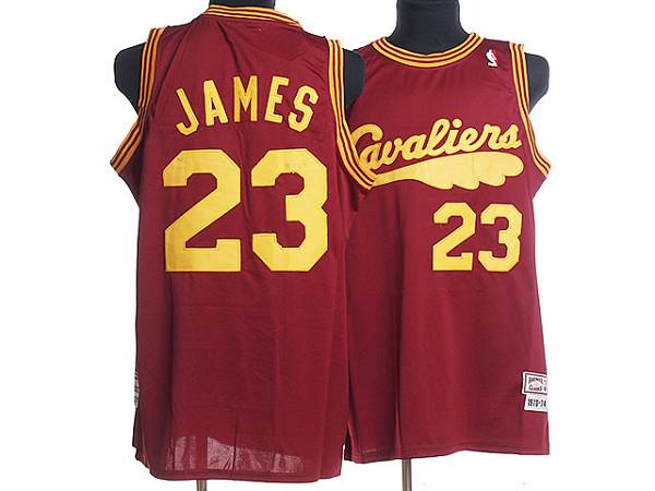 LeBron James Cleveland Cavaliers red Throwback jersey