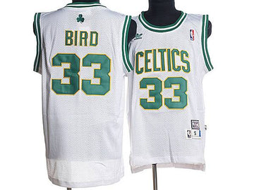 Larry Bird Boston Celtics white Throwback jersey