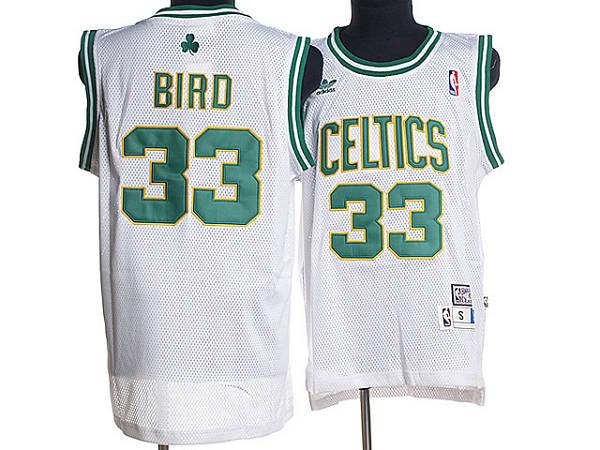 Larry Bird Boston Celtics white Throwback jersey