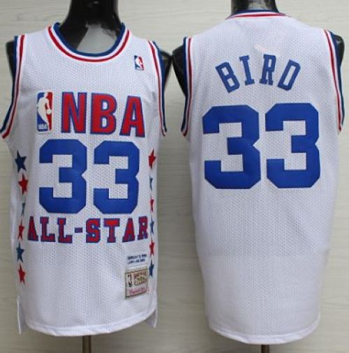 Larry Bird Boston Celtics white jersey