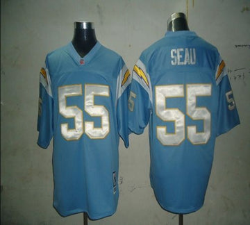 Junior Seau Los Angeles Chargers blue jersey
