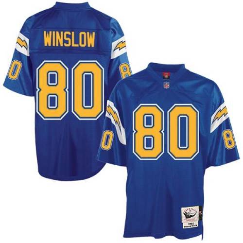 Kellen Winslow Los Angeles Chargers blue Throwback jersey