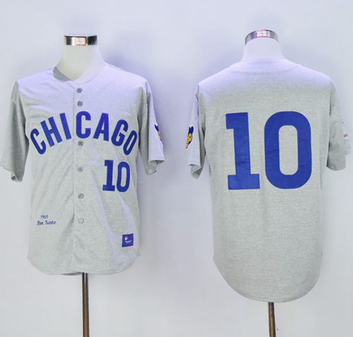 Ron Santo Chicago Cubs grey Throwback jersey