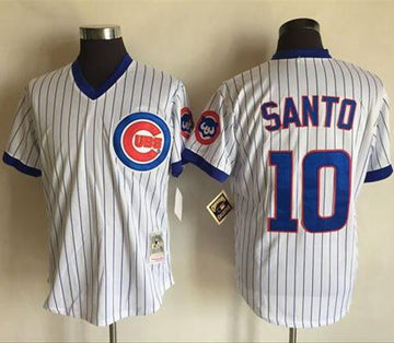 Ron Santo Chicago Cubs white Throwback jersey