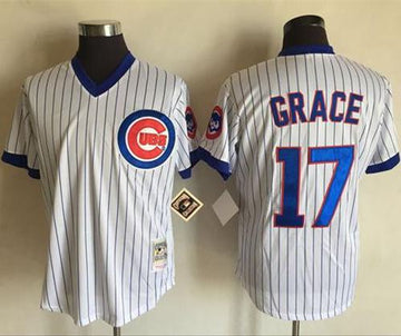 Mark Grace Chicago Cubs white Throwback jersey