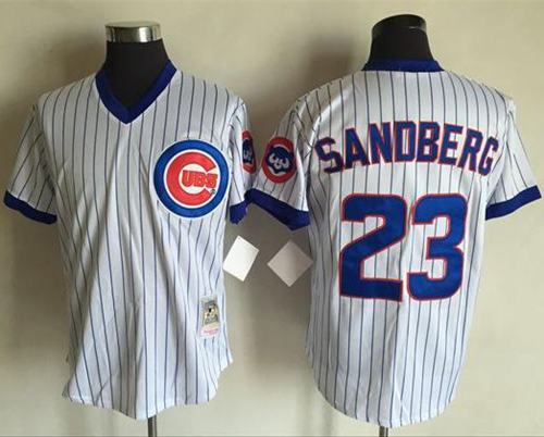 Ryne Sandberg Chicago Cubs white Throwback jersey