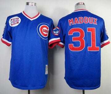 Greg Maddux Chicago Cubs blue Throwback jersey
