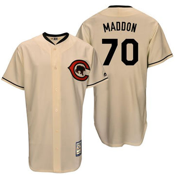 Joe Maddon Chicago Cubs cream Throwback jersey