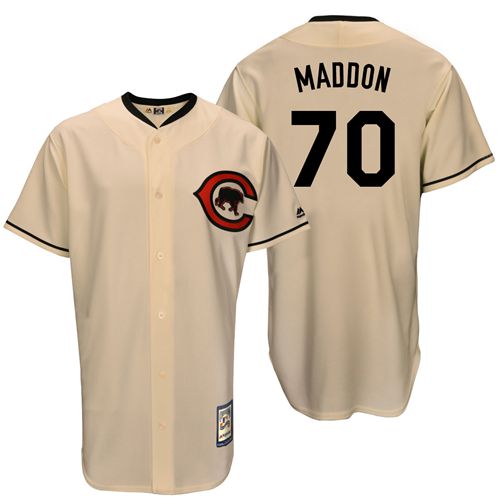 Joe Maddon Chicago Cubs cream Throwback jersey