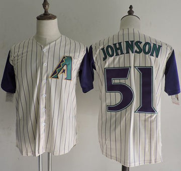 Randy Johnson Arizona Diamondbacks cream Throwback jersey