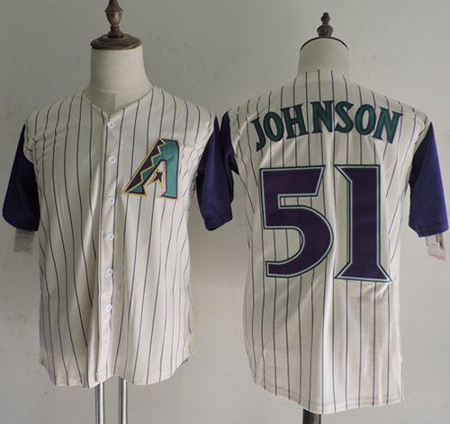Randy Johnson Arizona Diamondbacks cream Throwback jersey