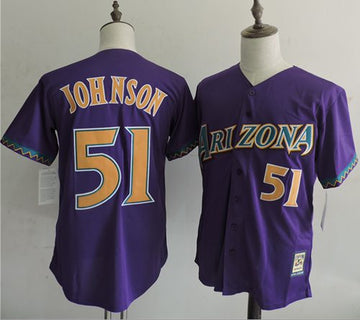 Randy Johnson Arizona Diamondbacks purple Throwback jersey
